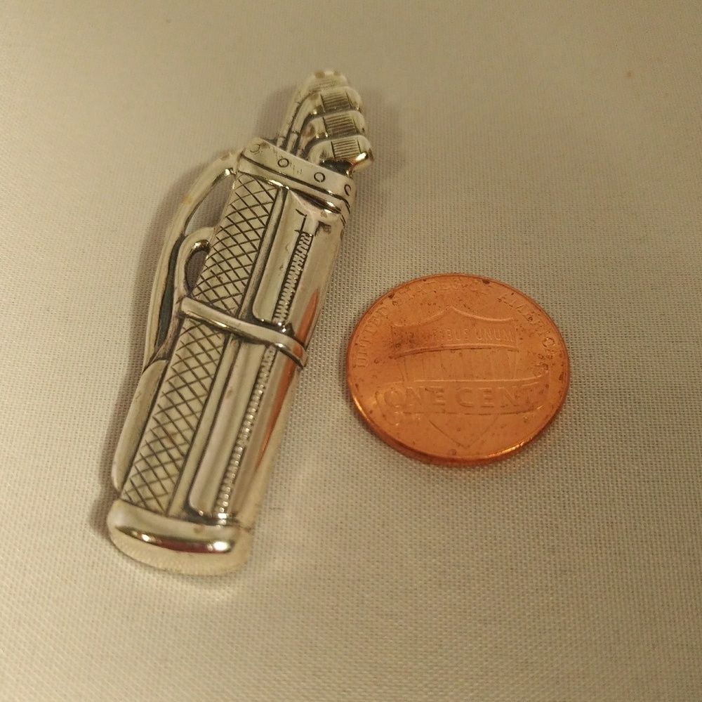 Beaucraft sterling golf bag and clubs pin - Picture 4 of 4